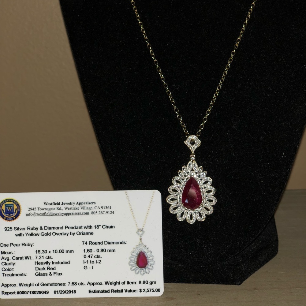 Ruby necklace - Picture 4 of 8
